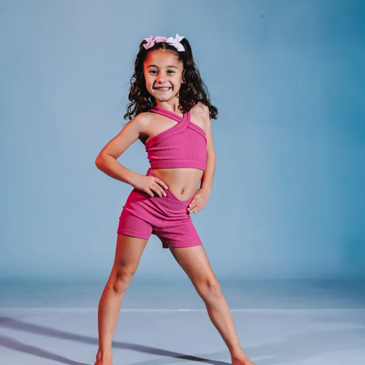 Girl dancer pink